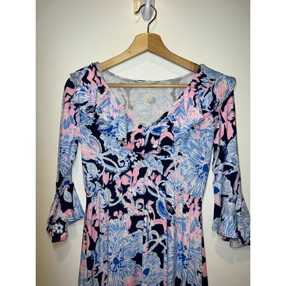 Lilly Pulitzer Stirling Dress Bright Amore Please Womens XS - Picture 3 of 8